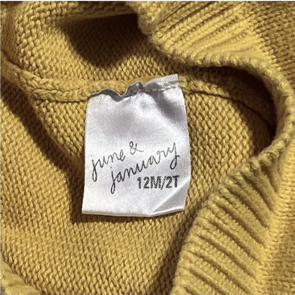 June & January Marigold cotton beanie 12/24m